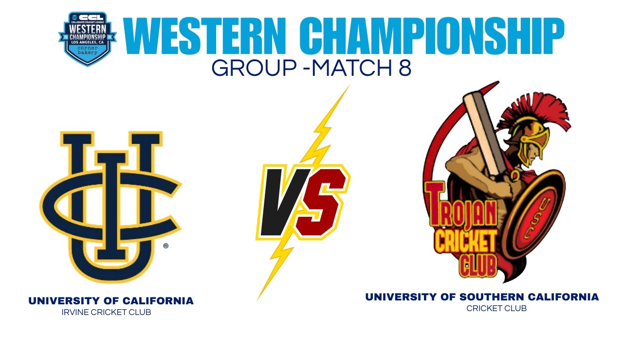 Game 8 - UC Irvine VS University of Southern California | LIVE Cricket | CCL USA