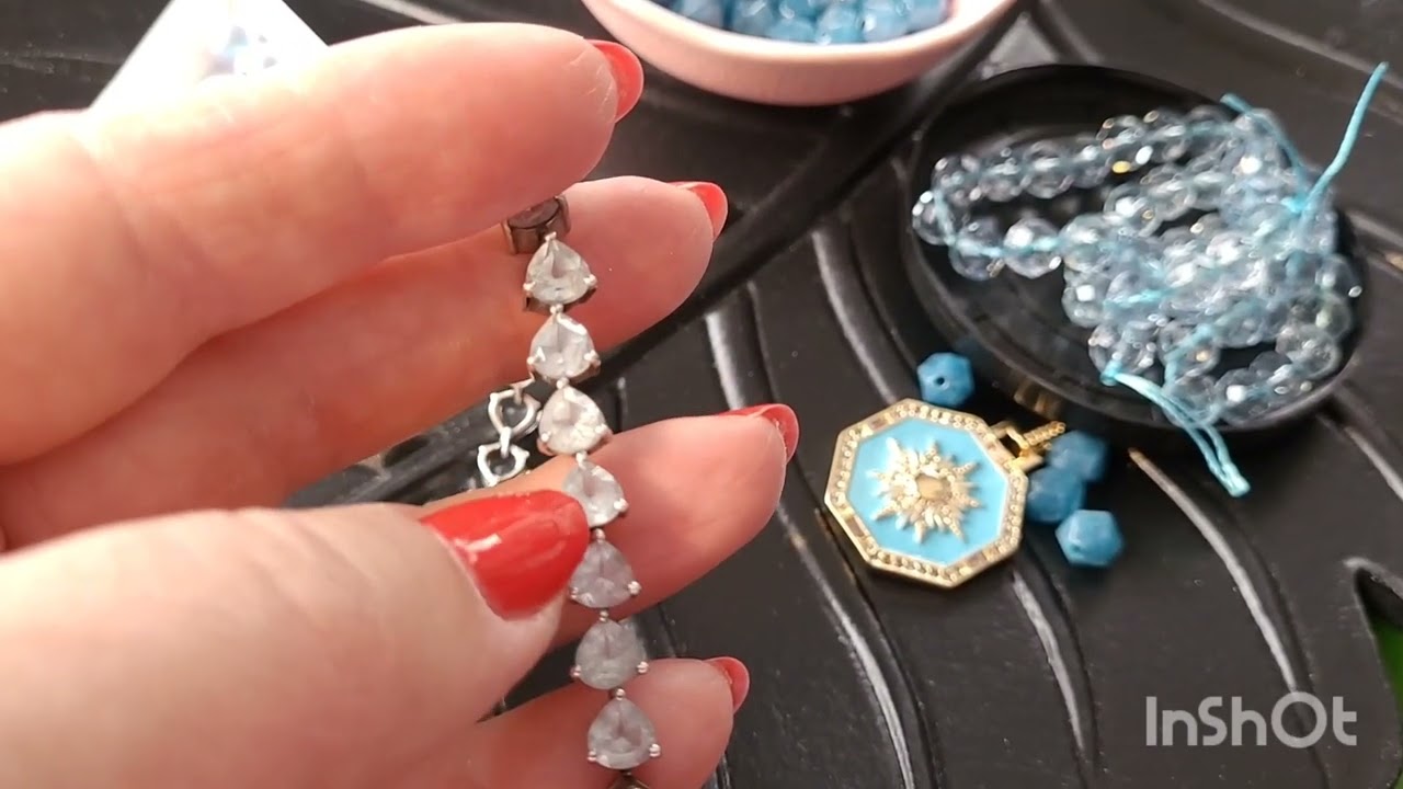 🌼Presentacion🌼Комплект топазы/аквамарин/жемчугСвар.🌼 