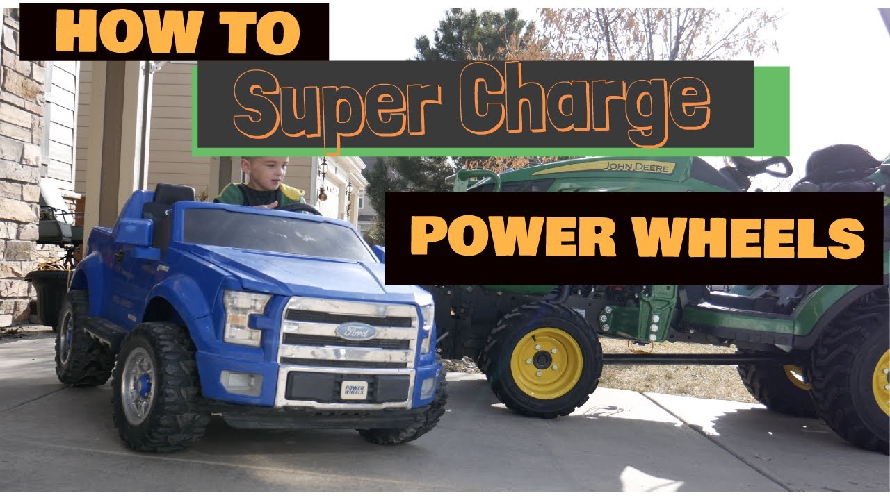 SUPER CHARGE your kids Power Wheels with Dewalt 20V!