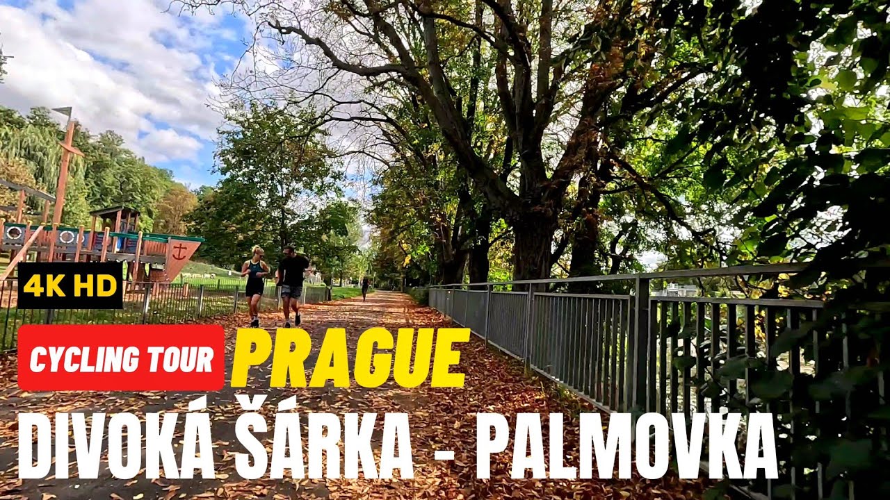 PRAGUE Cycling Tour.  Divoká Šárka - Palmovka
