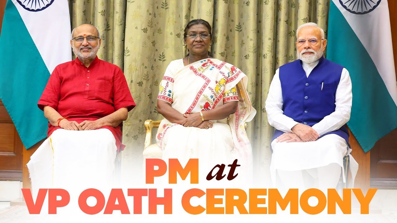 LIVE : PM attends the oath ceremony of Vice President-Elect Thiru CP Radhakrishnan