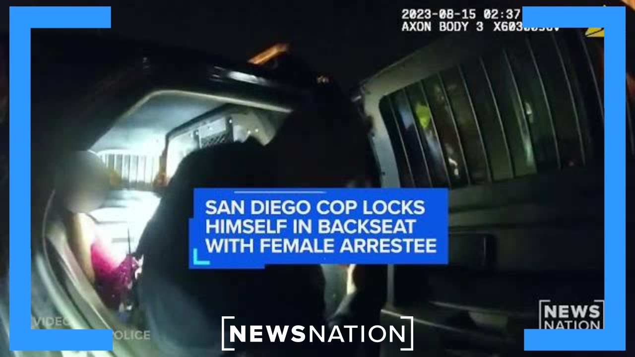 San Diego cop locks himself in backseat with female arrestee | NewsNation