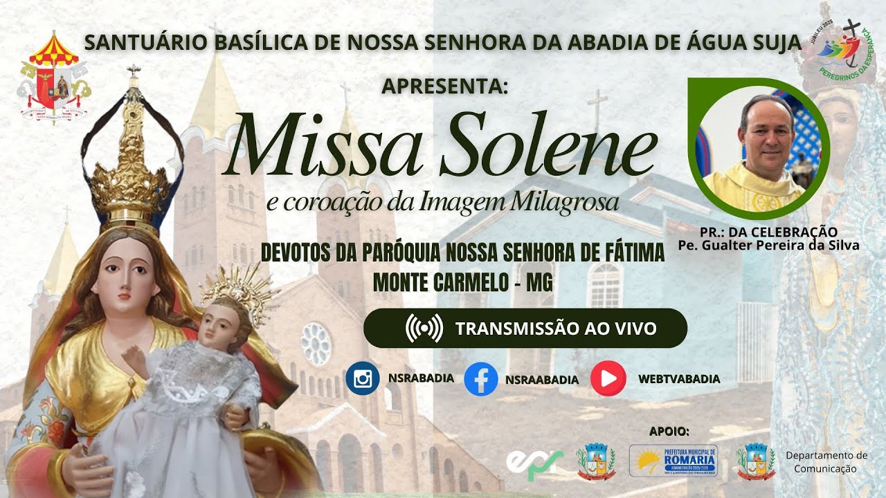 Missa Solene e Coroação - Devotos da Paróquia Nossa Senhora de Fátima | 30 Dias com Maria 30/07/2025