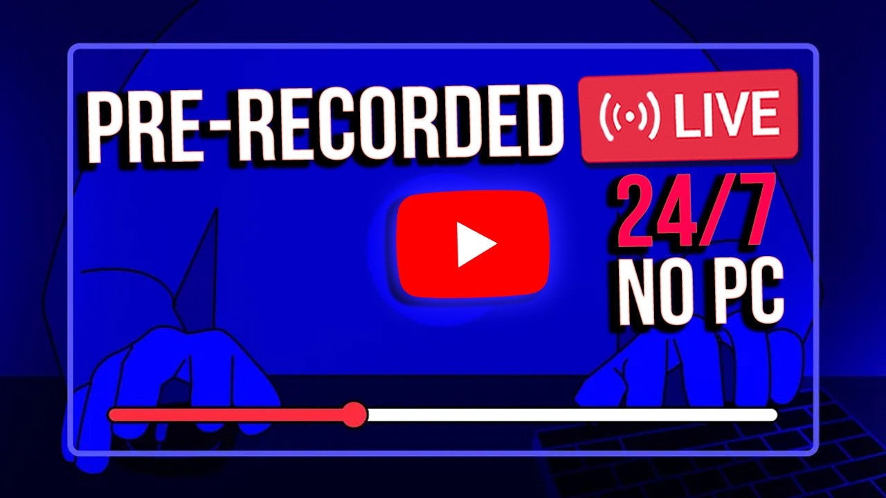 Как транслировать предварительно записанные видео круглосуточно на YouTube | Обучающее видео #Gyr...