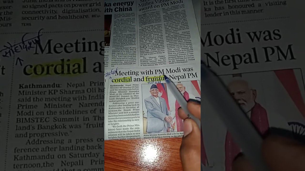 english news paper reading headlines | news paper reading #shorts