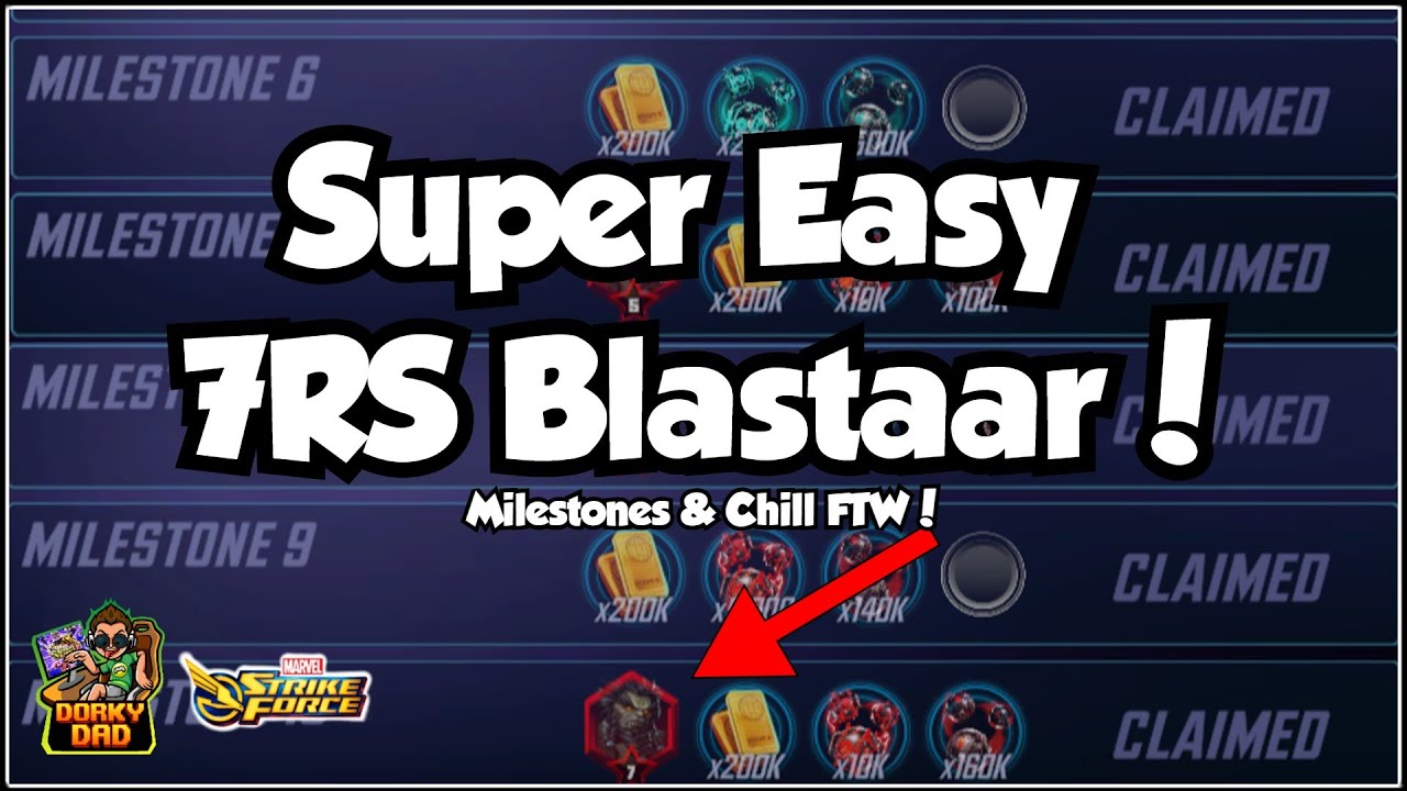 7RS Blastaar — СУПЕРпростой способ! | Они ослабили Node 3! | Marvel Strike Force | MSF