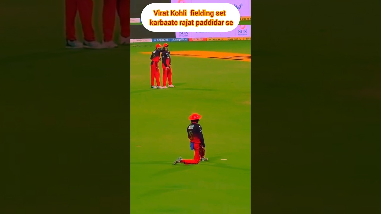 Virat Kohli Guiding Rajat Patidar During Practice #ipl #trending #cricket #sports