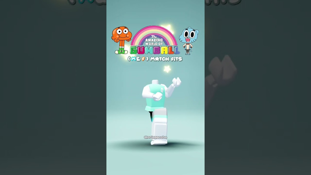 Gumball & darwin match fit! 💙🧡 || #robloxedit #roblox #fypシ