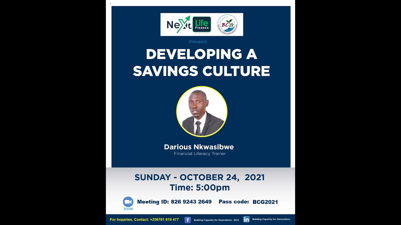 Developing A Savings Culture