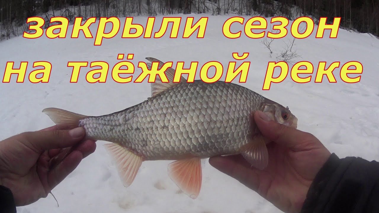 Последний лёд на таёжной реке.