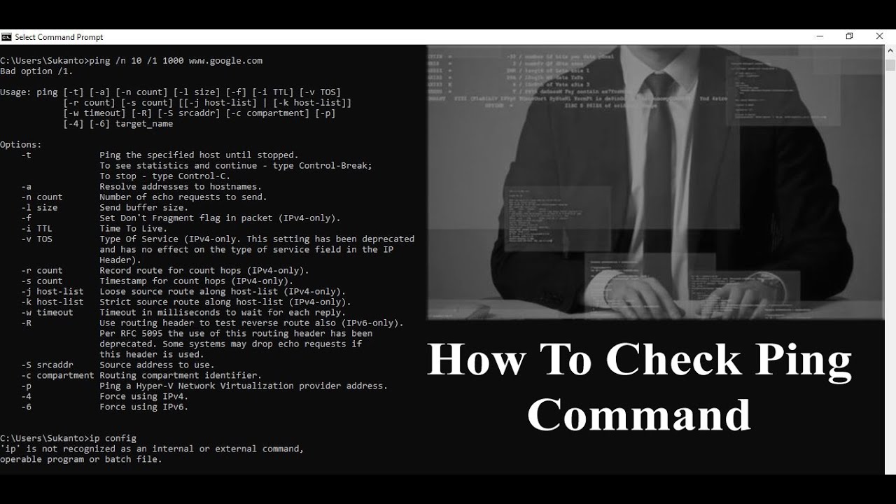 How To Check Ping Command