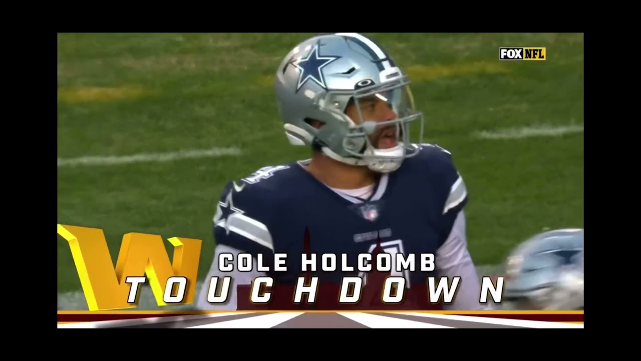 Dan Prescott throws a pick six to Cole Holcomb 31 Yard Touchdown