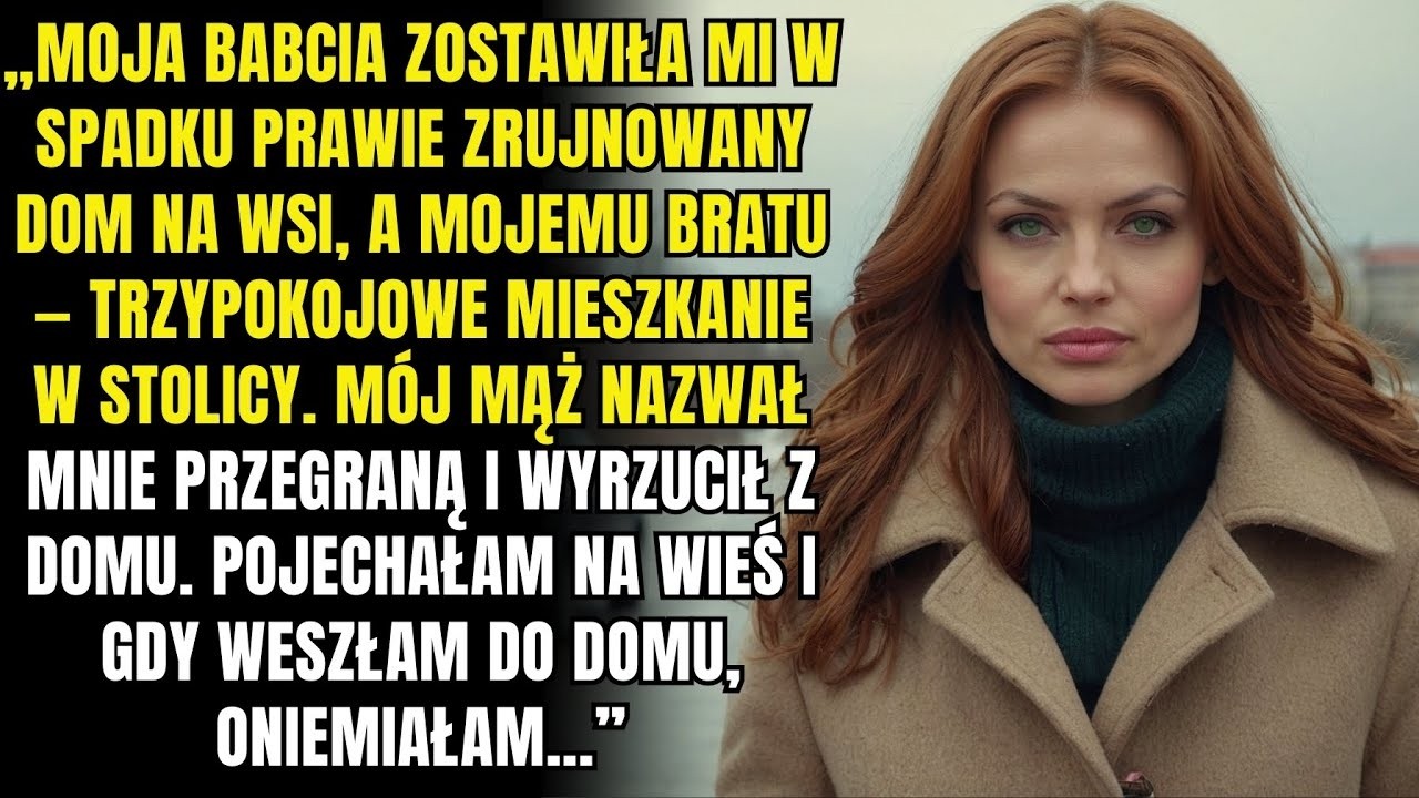 Moja babcia zostawiła mi w spadku zrujnowany dom na wsi, ale gdy weszłam do środka, oniemiałam