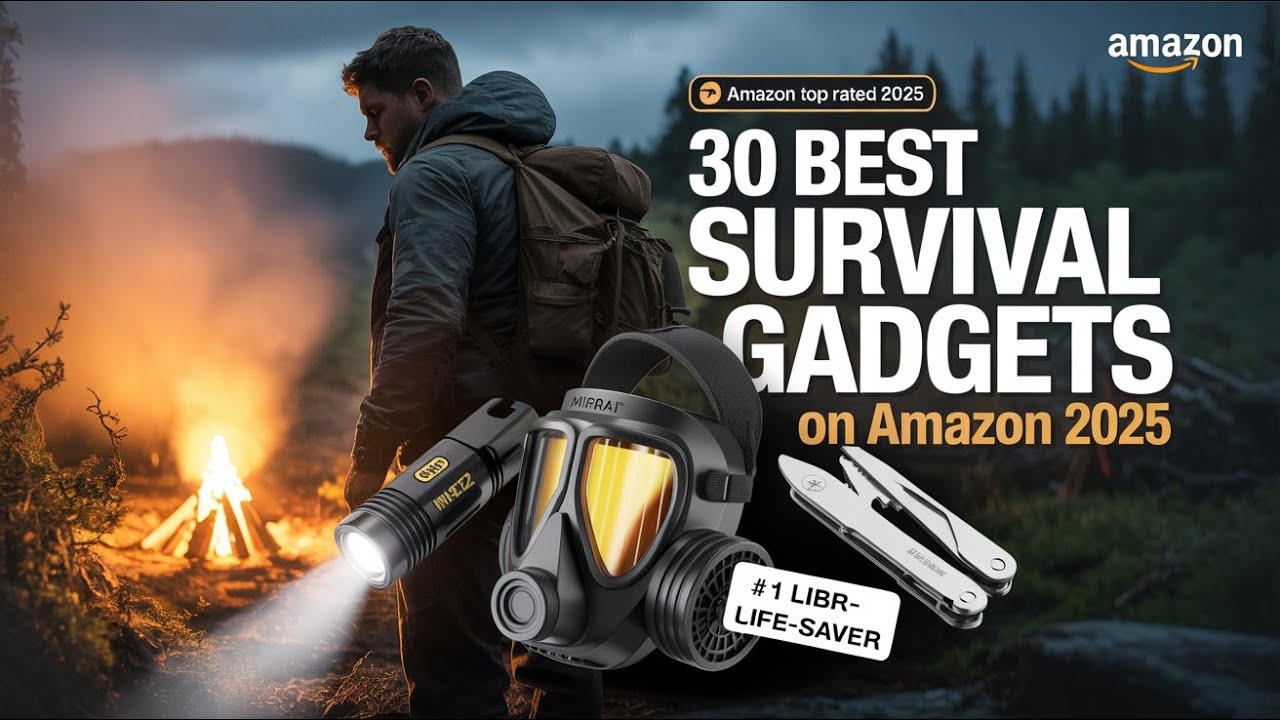 30 BEST Tactical Survival Gear on Amazon 2025 Bug Out Bag, EDC, Military, Preppers Essentials