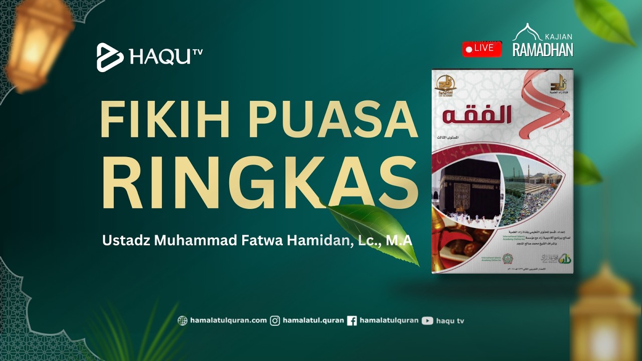 Fiqih Puasa: Wanita Hamil dan Menyusui || Ustadz Muhammad Fatwa Hamidan, Lc.