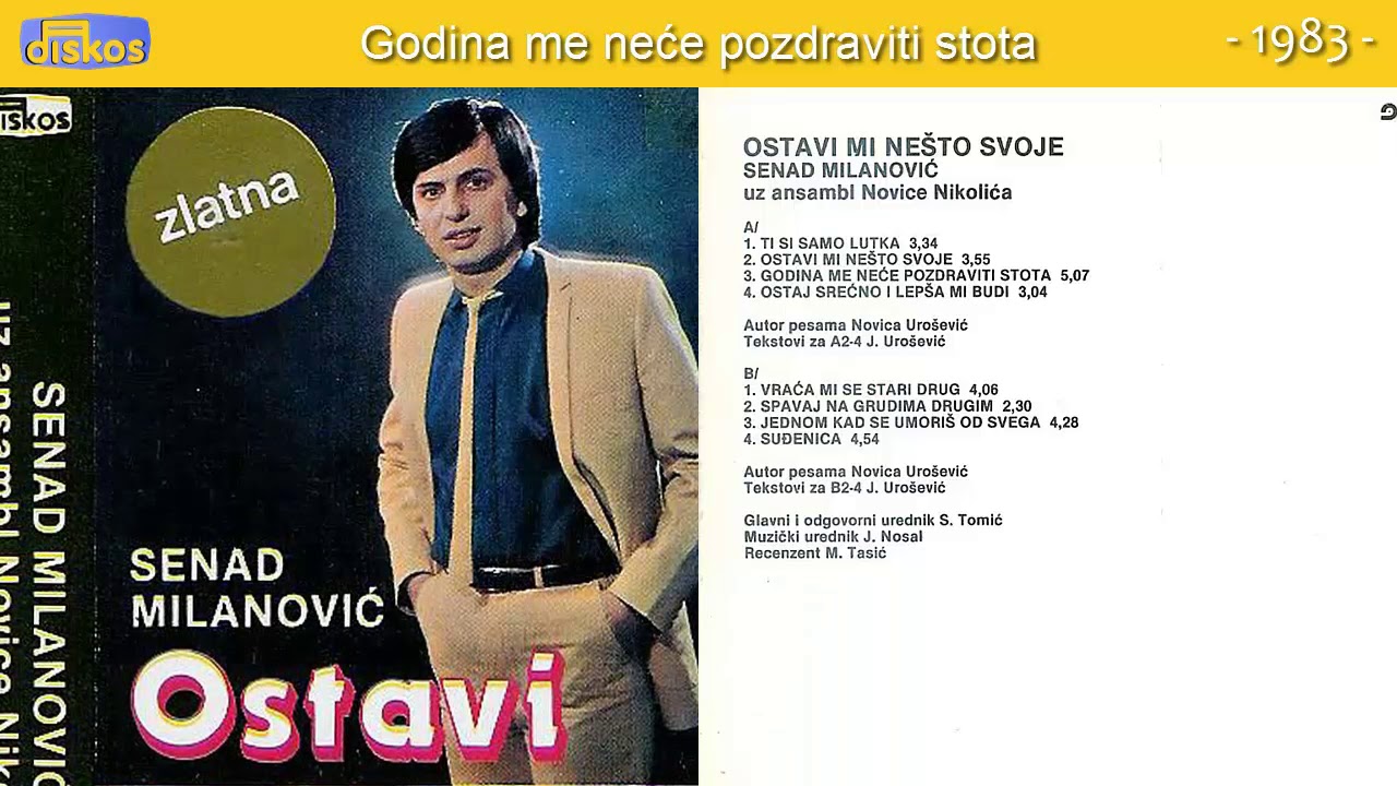 Senad Milanovic - Ostavi mi nesto svoje - (Audio 1983) - CEO ALBUM
