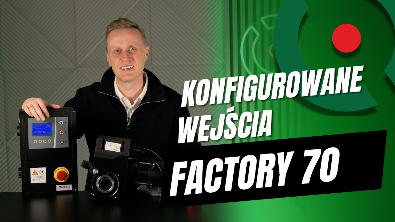 Sześć wejść sterujących w centrali napędu FACTORY70