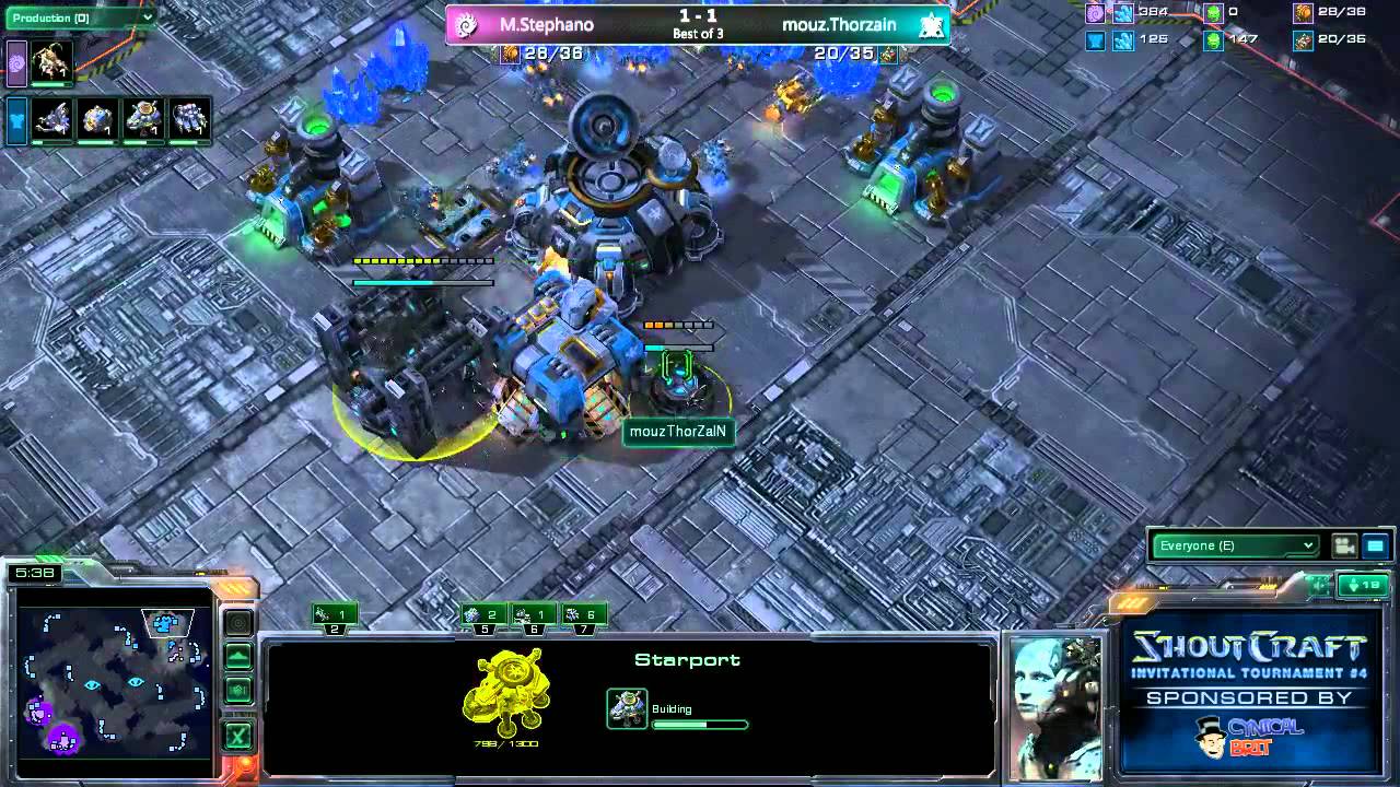 ► SHOUTcraft - SCi4 - RO8 : ThorZaIN vs Stephano G3