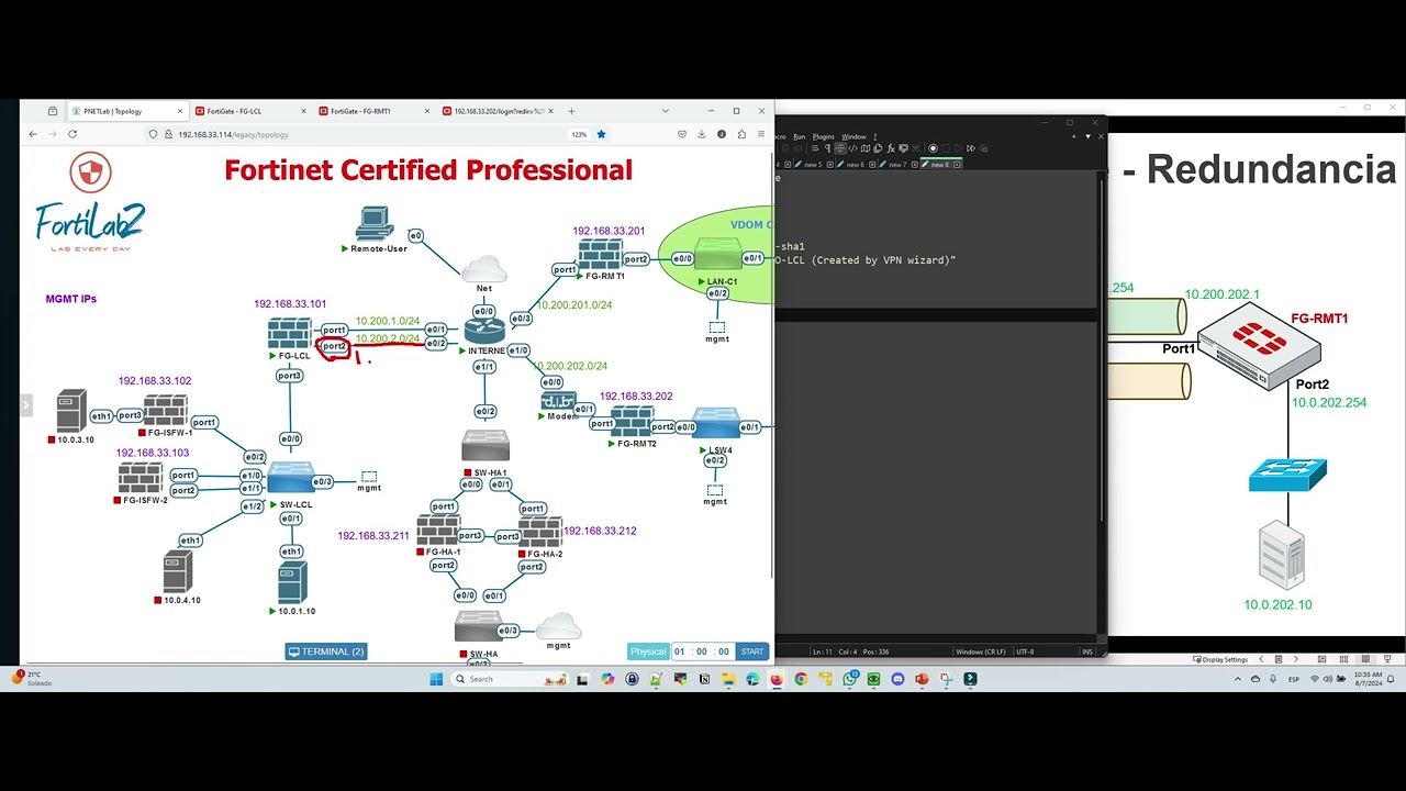 LAB 5 – VPN IPsec Site to Site - Redundancia - Full