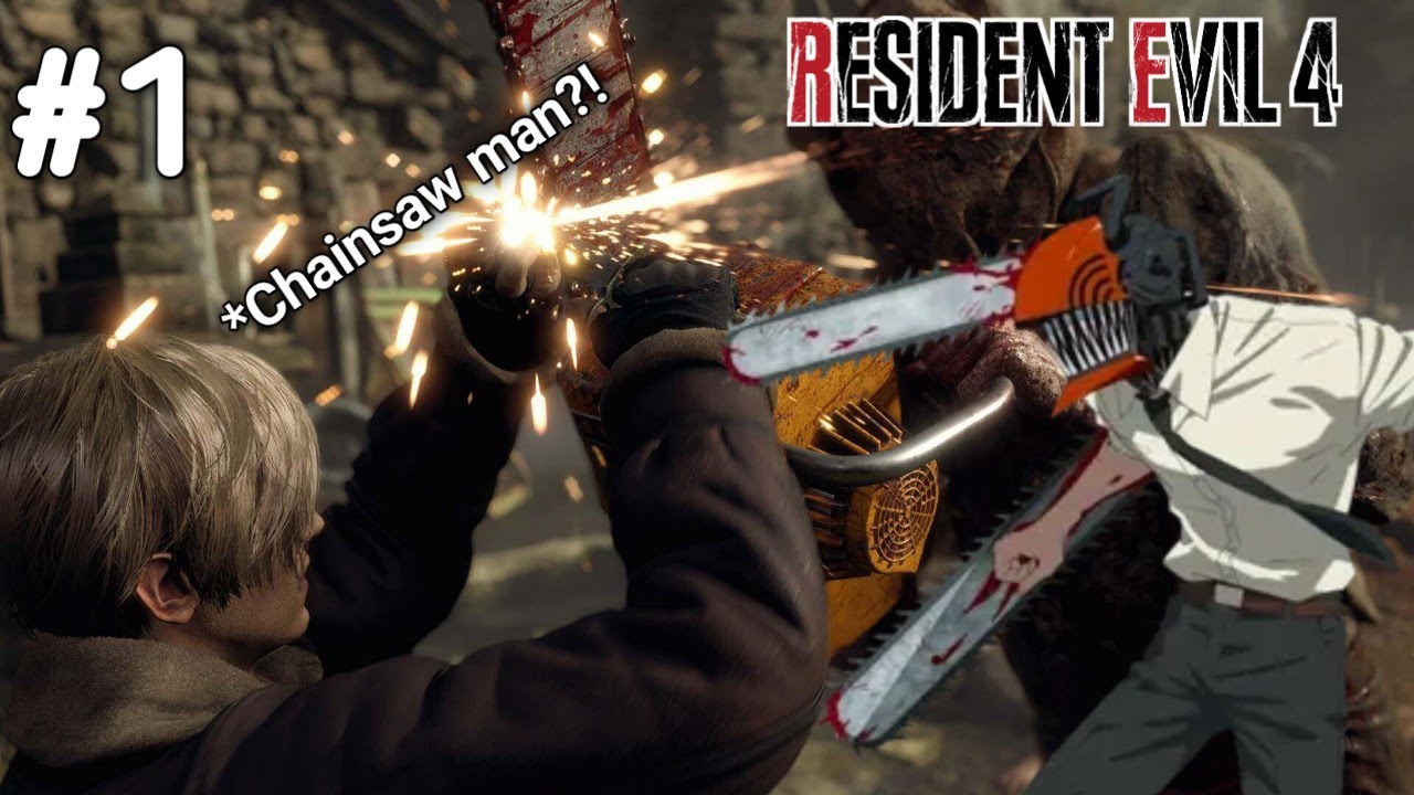 Leon Melawan Chainsaw Man! - Resident Evil 4 Remake Part 1
