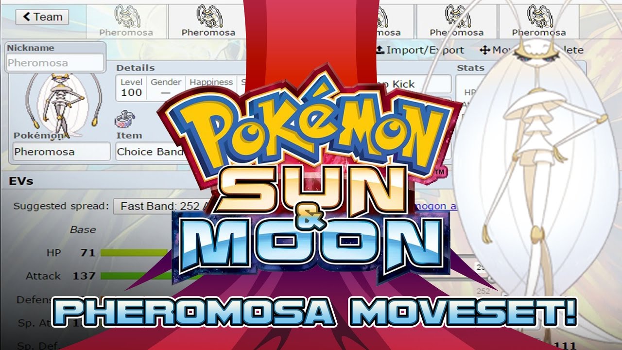 Pheromosa Moveset Guide! How to use Pheromosa! Pokemon Sun and Moon! w/ PokeaimMD!