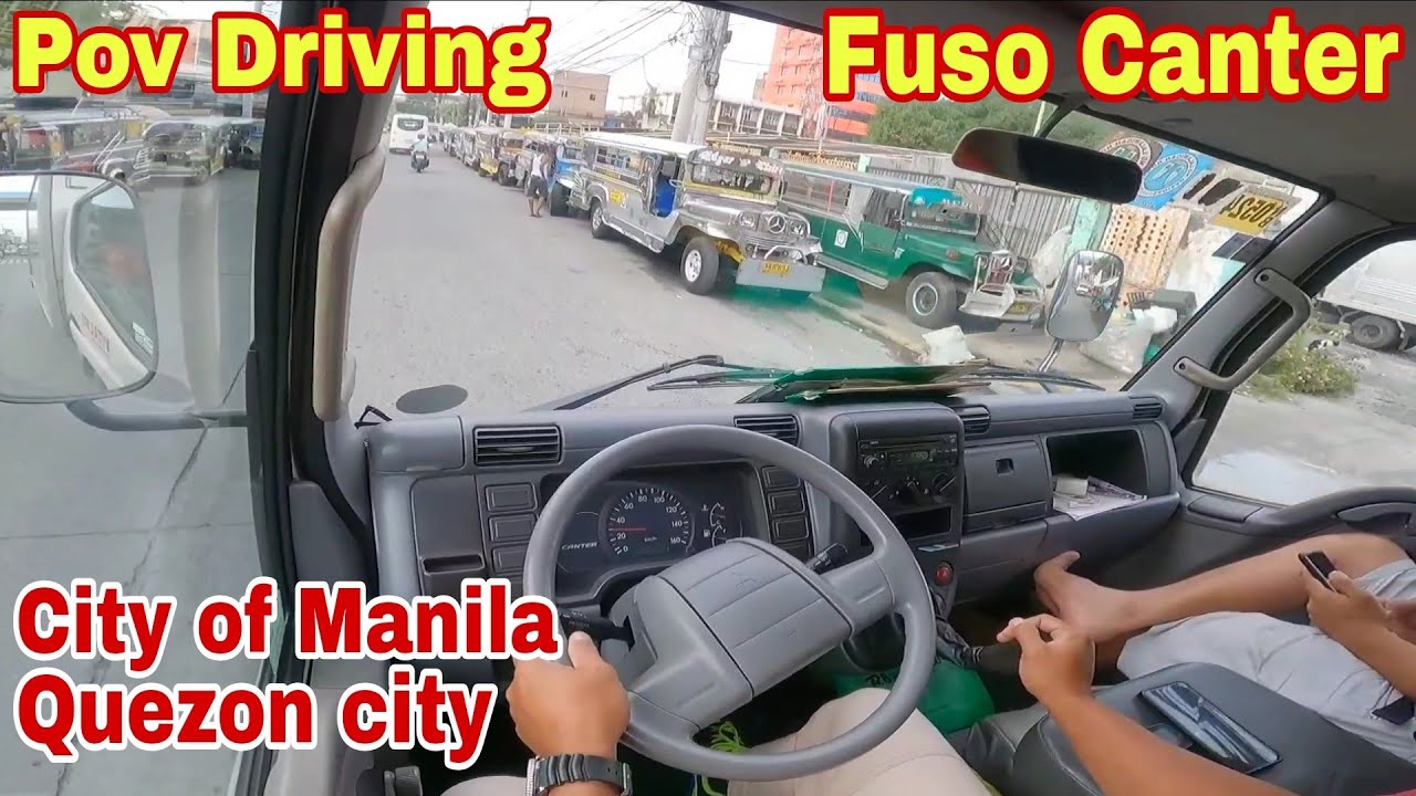 Pov Driving Fuso Canter aluminum van - city of manila-Quezon city. @DanDriveyt