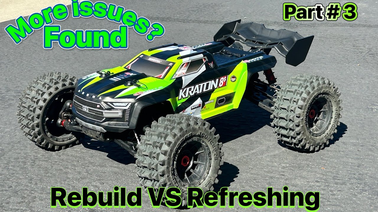Arrma Kraton 8s Rebuild series Part # 3 Difference Refreshing & Rebuilding? 