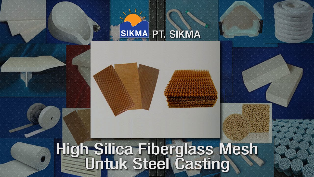 High Silica Fiberglass Mesh Untuk Steel Casting
