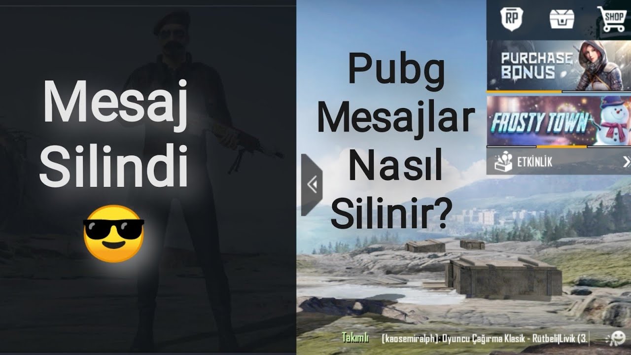 Pubg mesaj silme nasıl yapılır? &Ccedil;&ouml;z&uuml;ld&uuml; - Yeni s&uuml;r&uuml;m mesaj silme işlemi