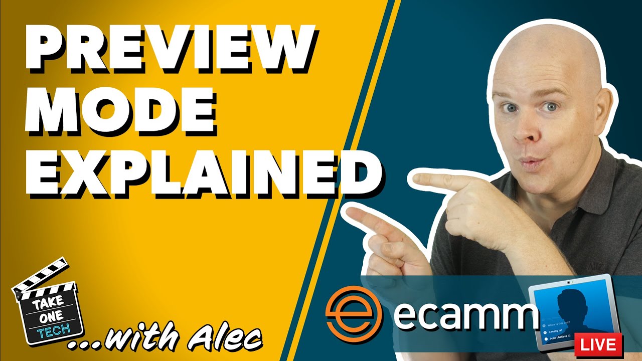 How to Use Preview Mode In Ecamm Live To Make Live Changes to Scenes