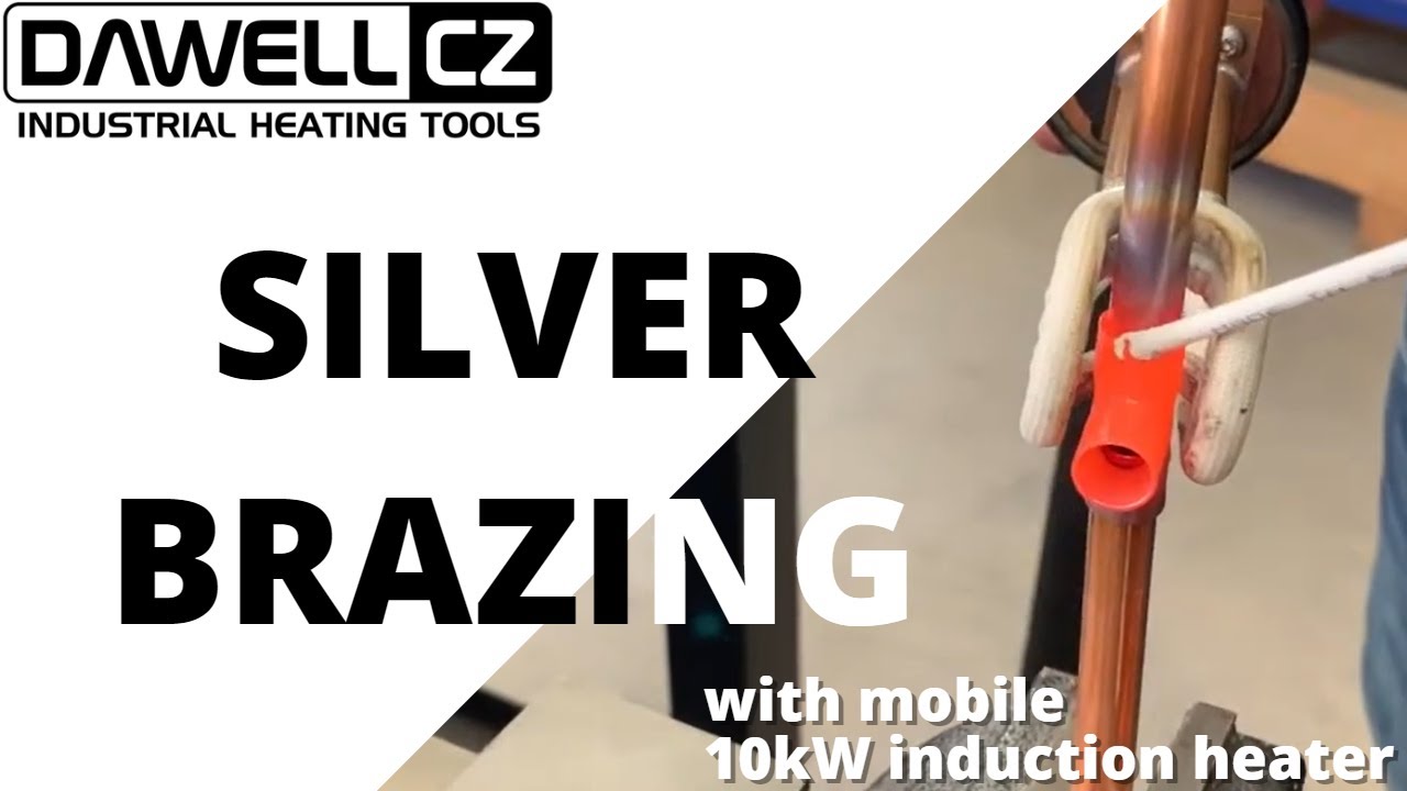 Quick and safe silver brazing with 10kW induction heater | DAWELL DHI-120C