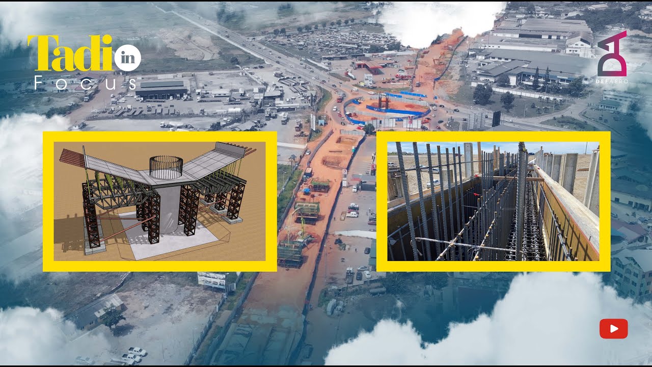 The Reinforcement Concrete Pillar Casting in Ghana