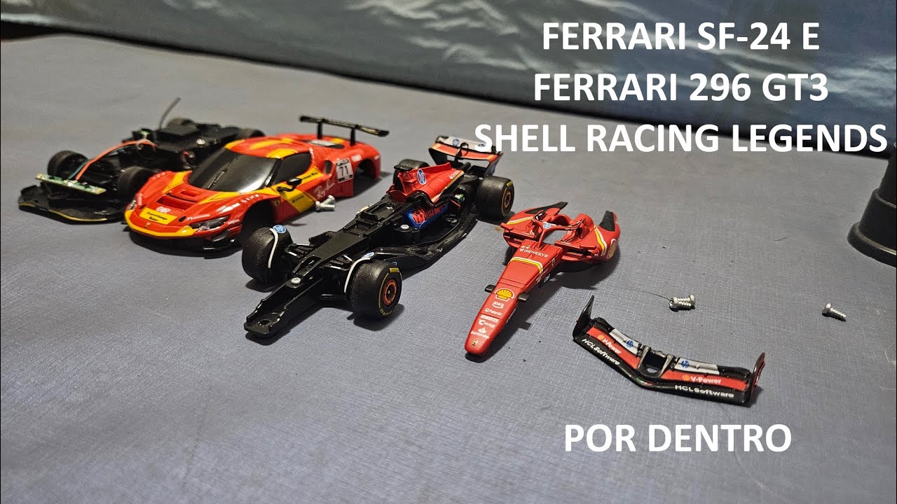 Removendo as bolhas das Ferrari SF 24 e 296 GT3 Shell Racing Legends