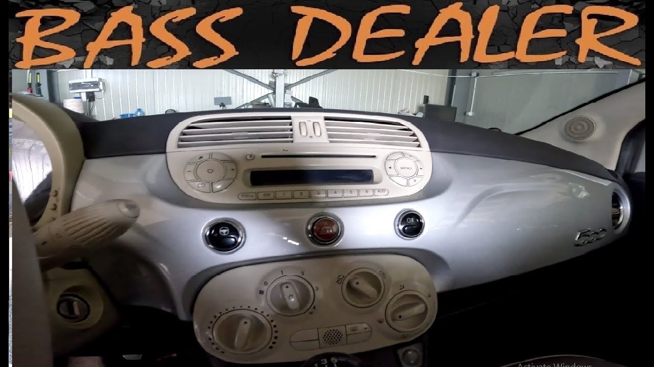 How To Remove / Removal Radio Fiat 500 2010-2015