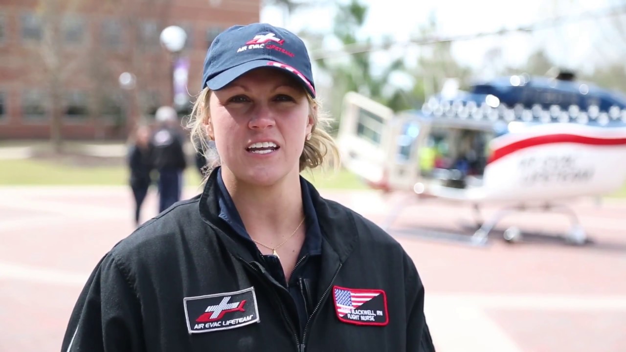 Air Evac Lifeteam visits MGA Department of Nursing