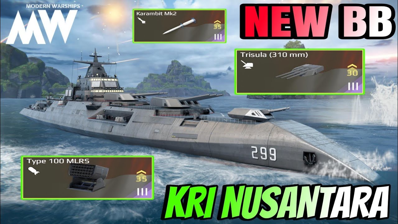 KRI NUSANTARA - New Bundle Indonesia battleship 🇮🇩 Fully Strategic 🔥- Modern Warships 