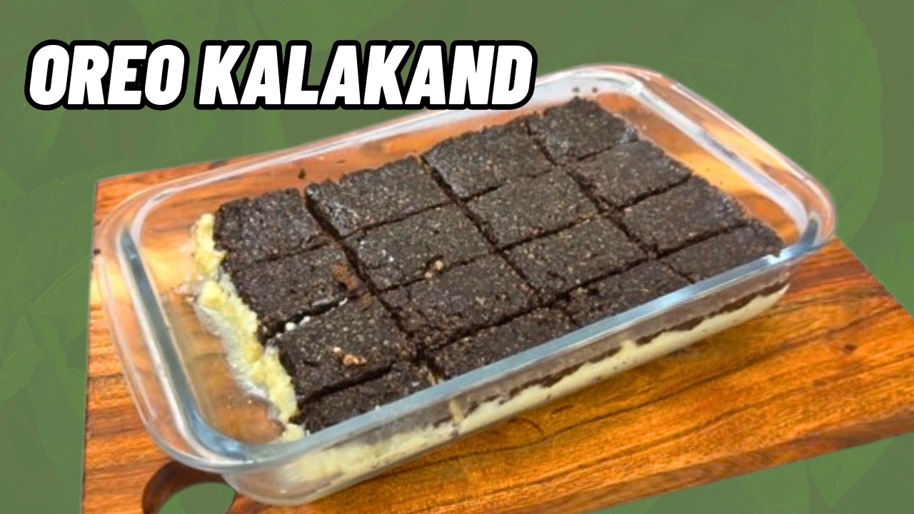 Paneer Oreo Kalakand 😍 5-Minutes Sweet | Kids Favourite