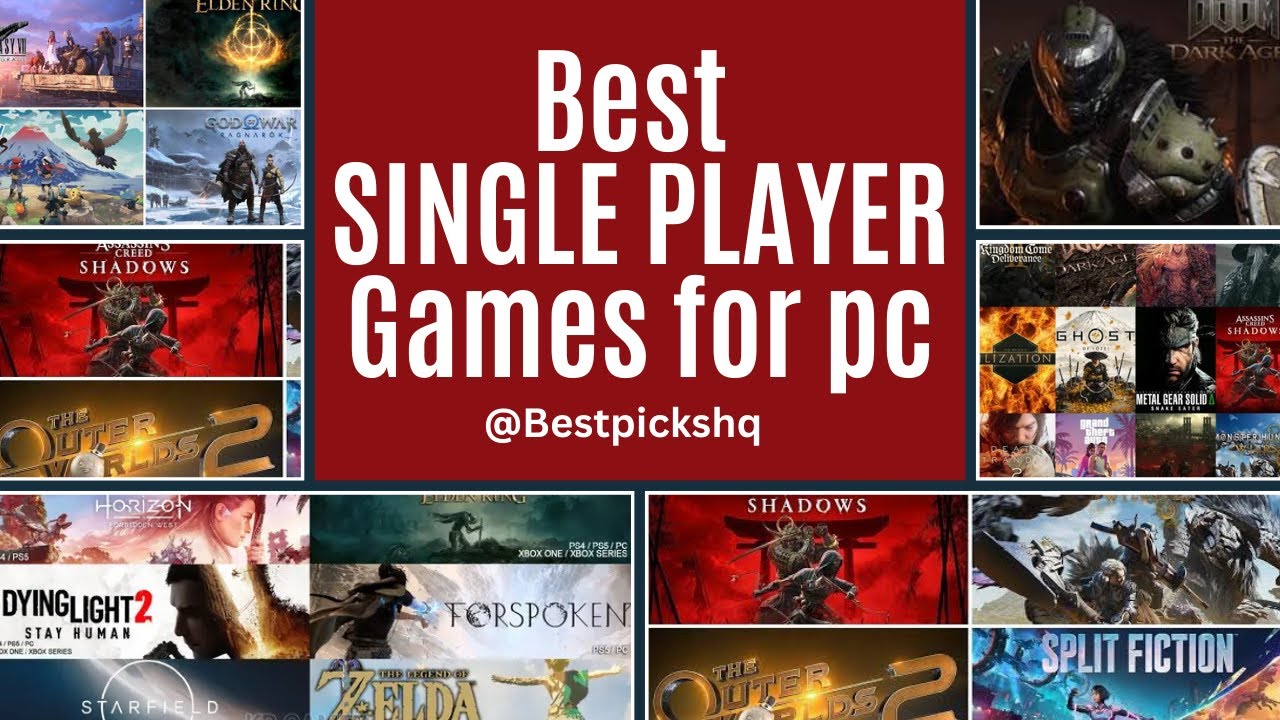 Best Single Player Games | #BestSinglePlayerGames #SinglePlayerGaming #TopGames #GamingCommunity