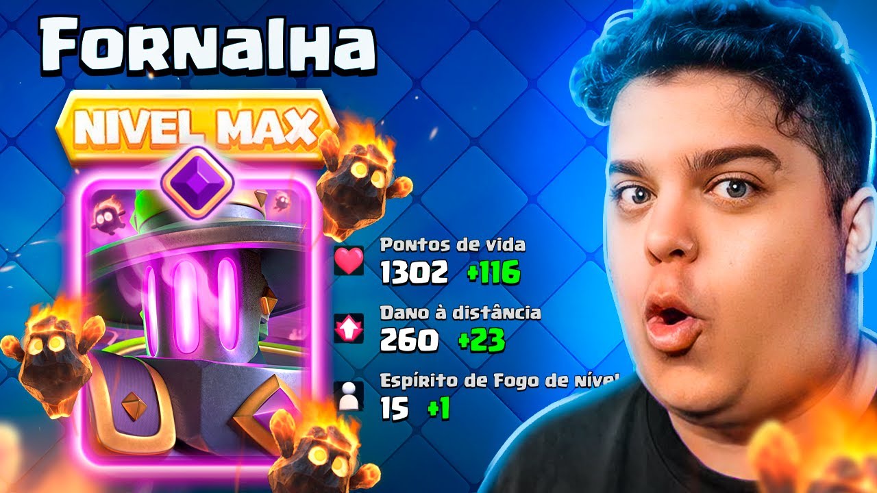JÁ COLOQUEI A NOVA FORNALHA EVOLUIDA NO NIVEL MÁXIMO E MONTEI O MELHOR DECK!