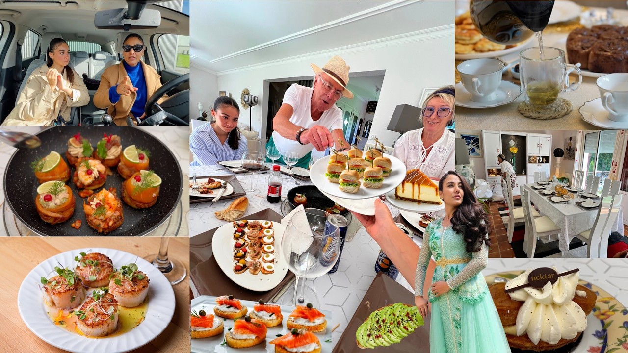اول عراضة عند عائلة رجلي 🥳 مشكل البنات المراهقات... أسبوع كامل معنا1 Très délicieux BRUNCH de *FÊTES