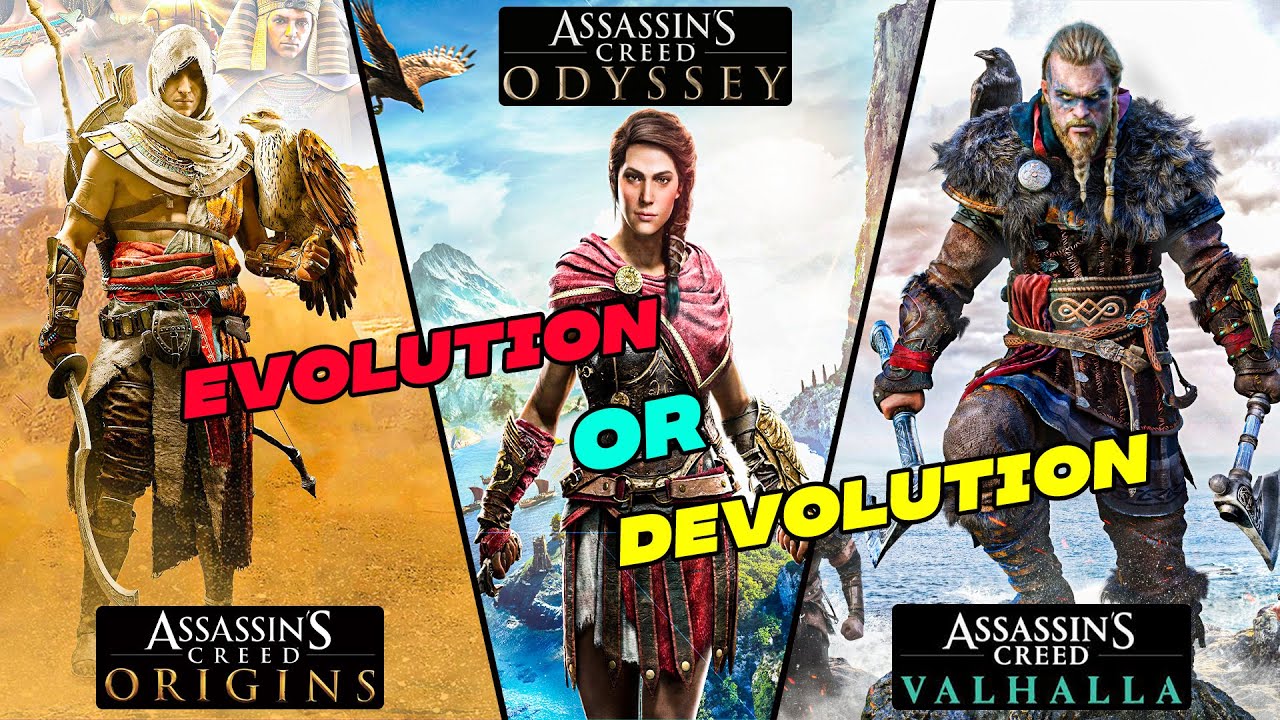 Evolution Or Devolution Of Assassin's Creed : Origins, Odyssey And Valhalla