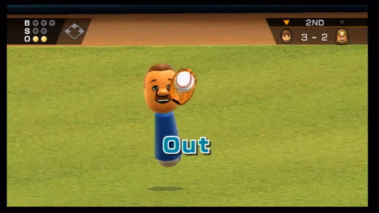 Wii Sports Baseball Neil vs Ashley
