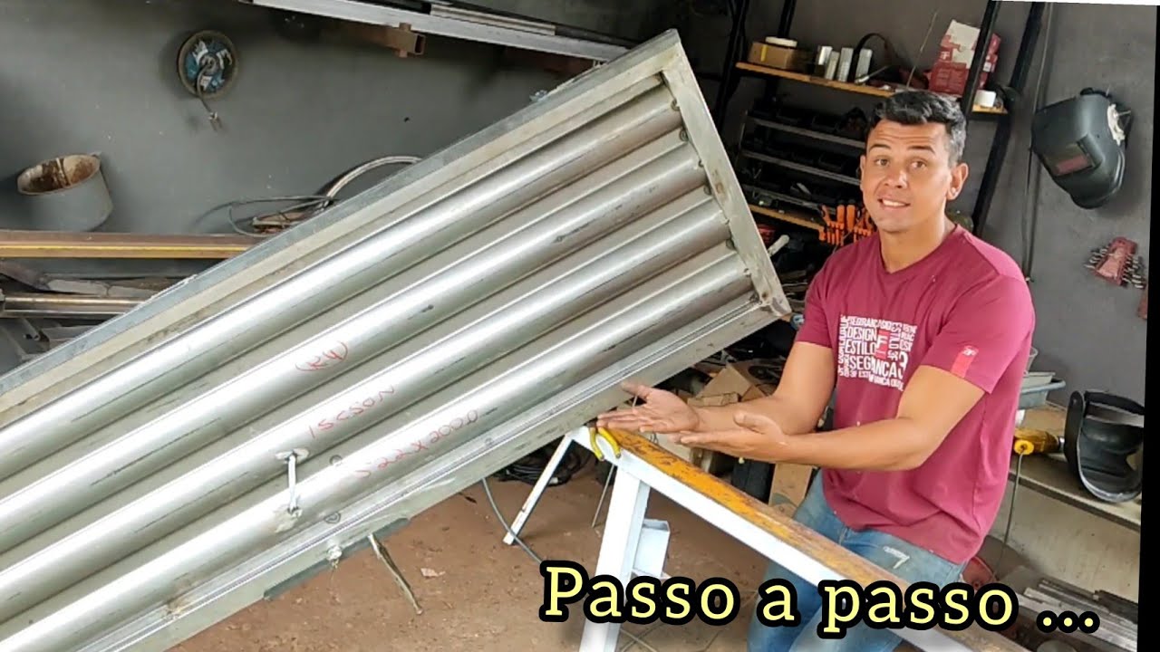 como fazer porta de ferro