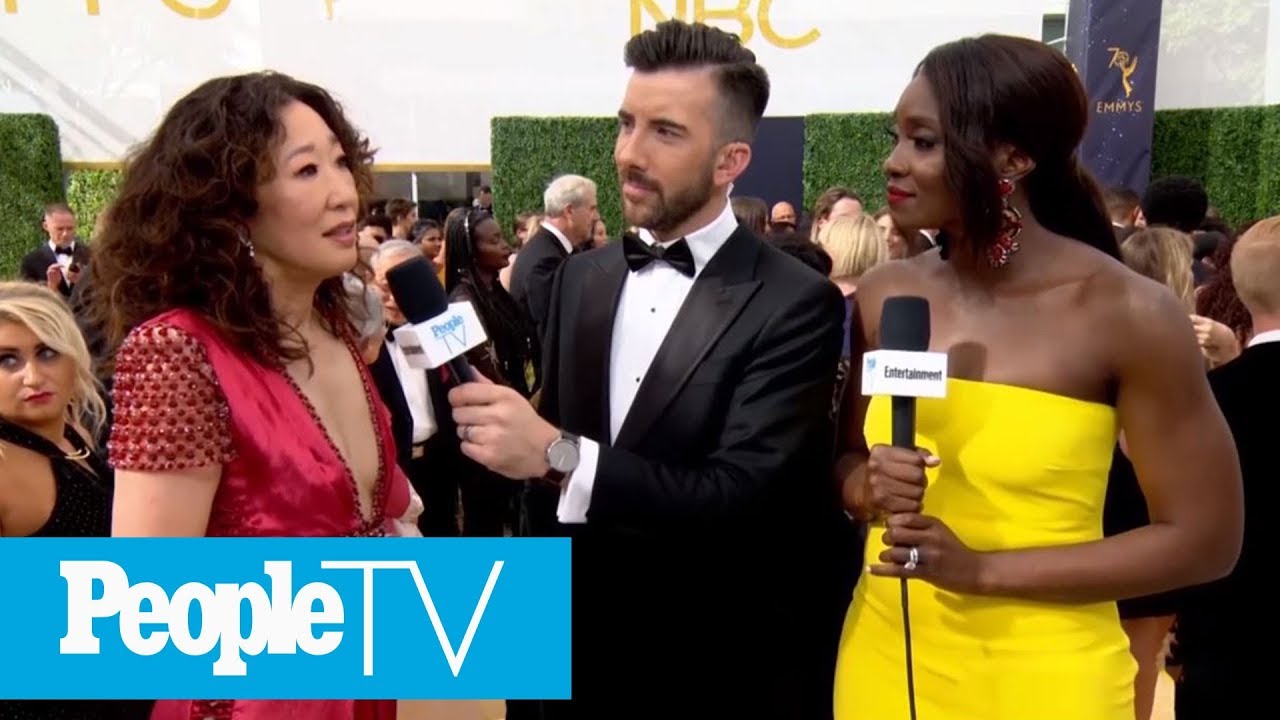 Sandra Oh Gets Emotional Discussing Her Historic Emmy Nomination | Emmys 2018 | PeopleTV