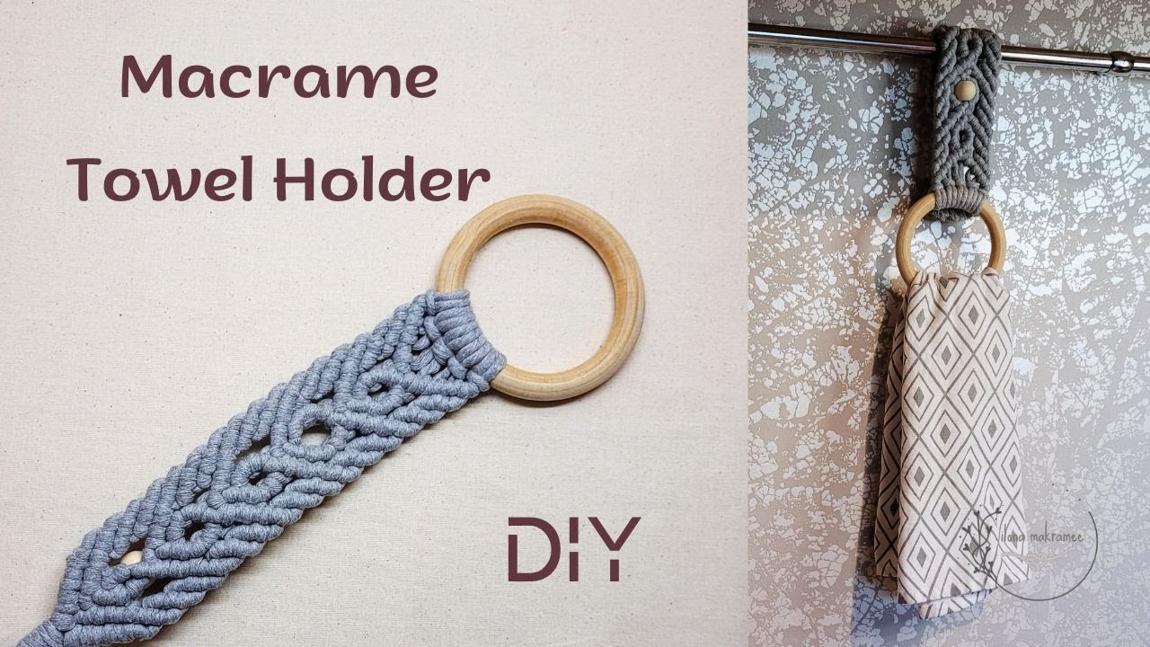 Makramee rätikuhoidja/DIY Macrame Towel Holder Tutorial