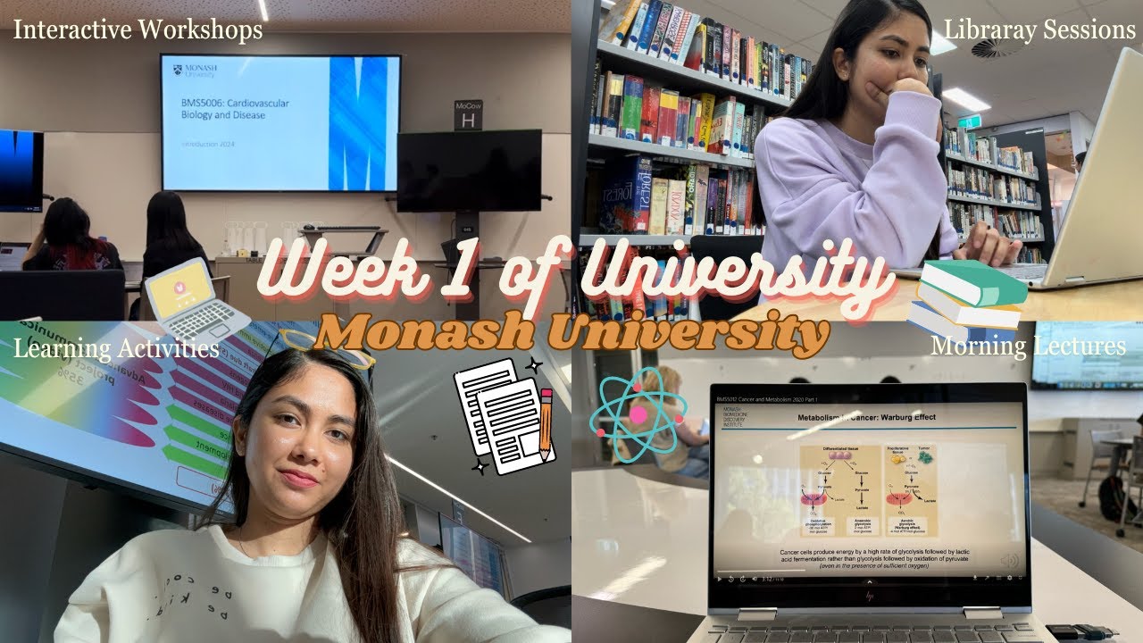 Week 1 at Monash University📚💻🎒| Interactive Workshops | Library Sessions👩🏼&zwj;💻| Semester 2 | Australia