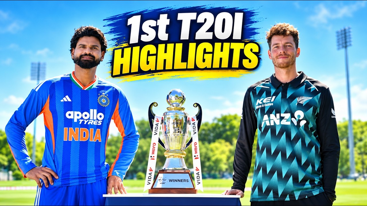 🇮🇳 India vs New Zealand 1st T20I Highlights | IND vs NZ 1st T20 Match Highlights