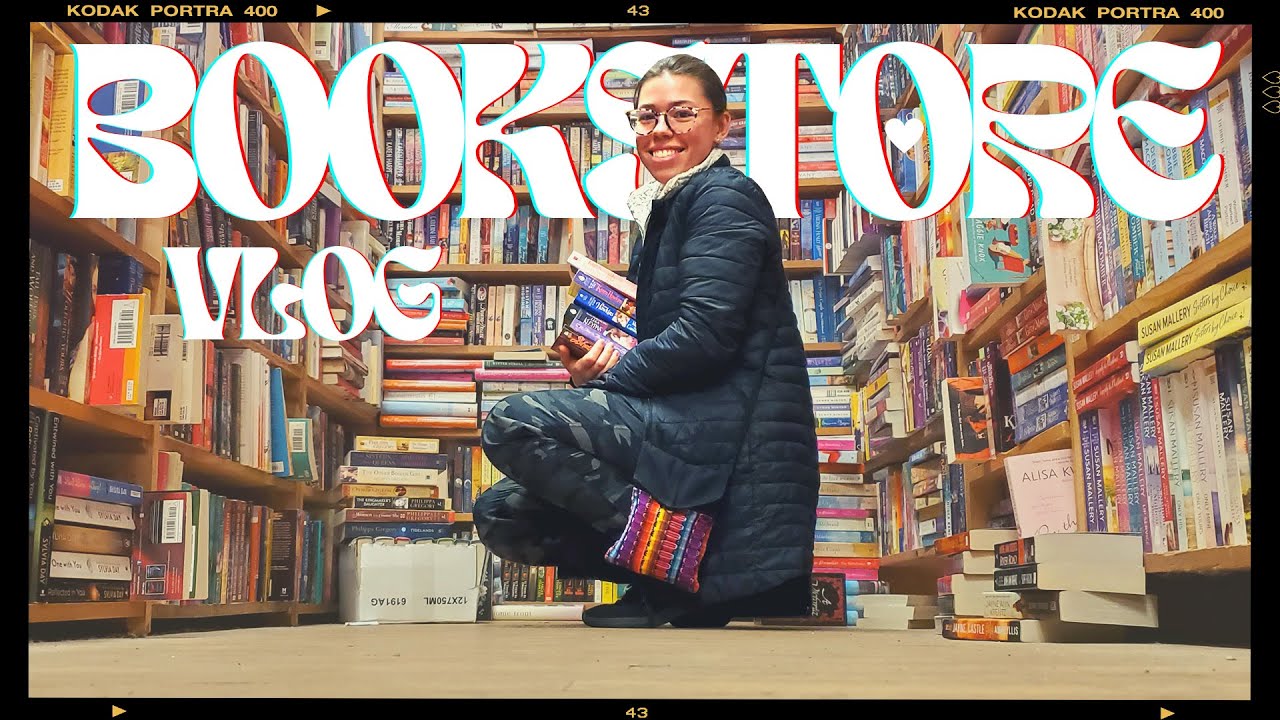 BOOKSTORE VLOG: come book shopping with me, romance book haul, & used bookstore adventures💓📚