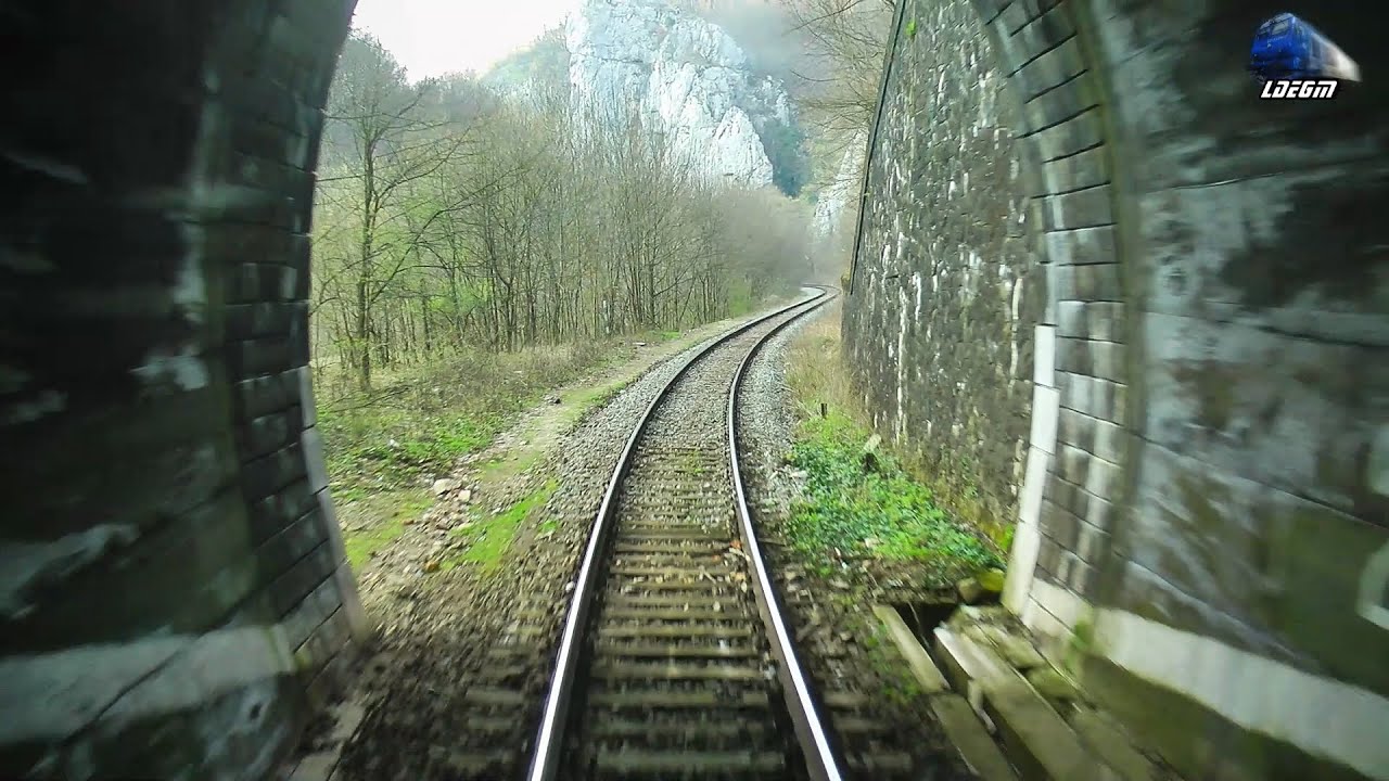 Spring Train RearView in Apuseni Mountains Vadu Crisului-Suncuius-Bratca - 18 March 2016
