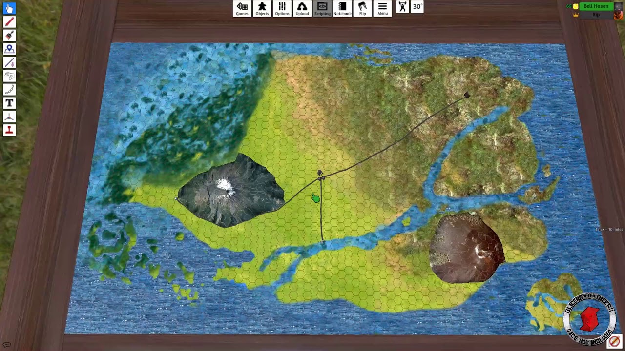 Dice Not included  - The Isle of Merin - Tabletop mod Description